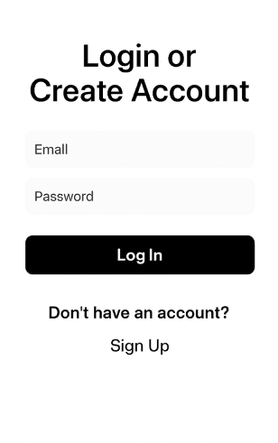 Login and Sign up